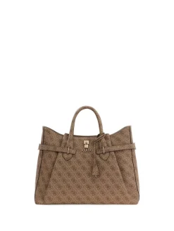 BORSA A MANO DONNA - GUESS MARRONE - HWSG78 33070