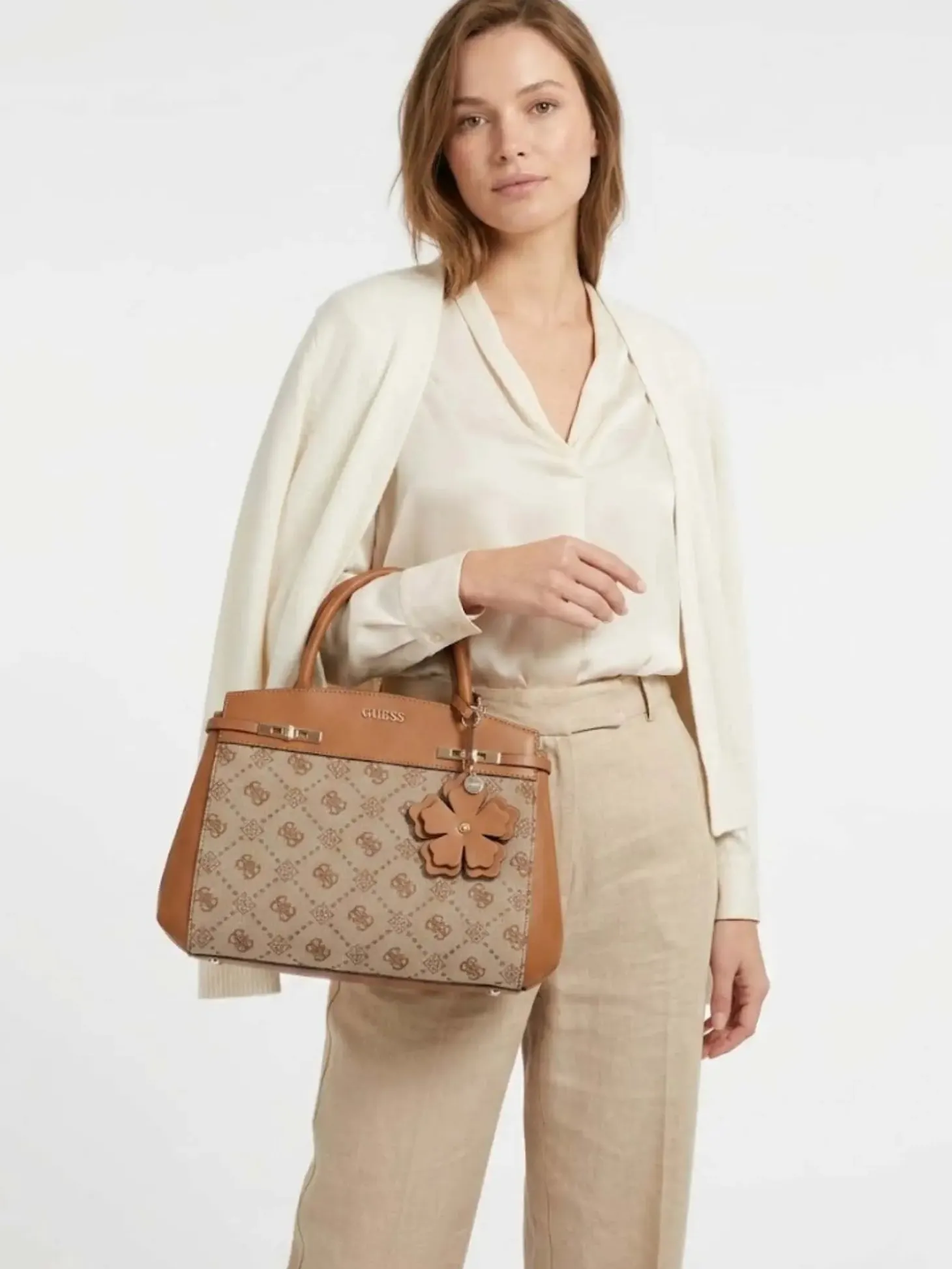BORSA A MANO DONNA - GUESS MARRONE - HWJP99 02060