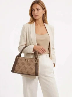 BORSA A MANO DONNA - GUESS MARRONE - HWOS99 01060