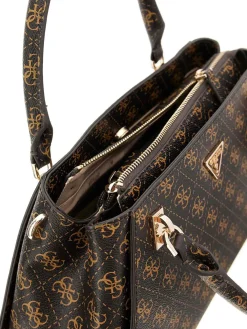 BORSA A MANO DONNA - GUESS MARRONE - HWQG96 72070