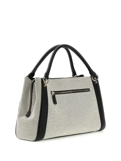 BORSA A MANO DONNA - GUESS NATURALE-NERO - HWAG97 19070