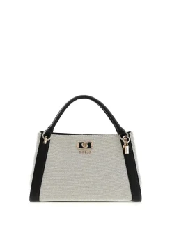 BORSA A MANO DONNA - GUESS NATURALE-NERO - HWAG97 19070