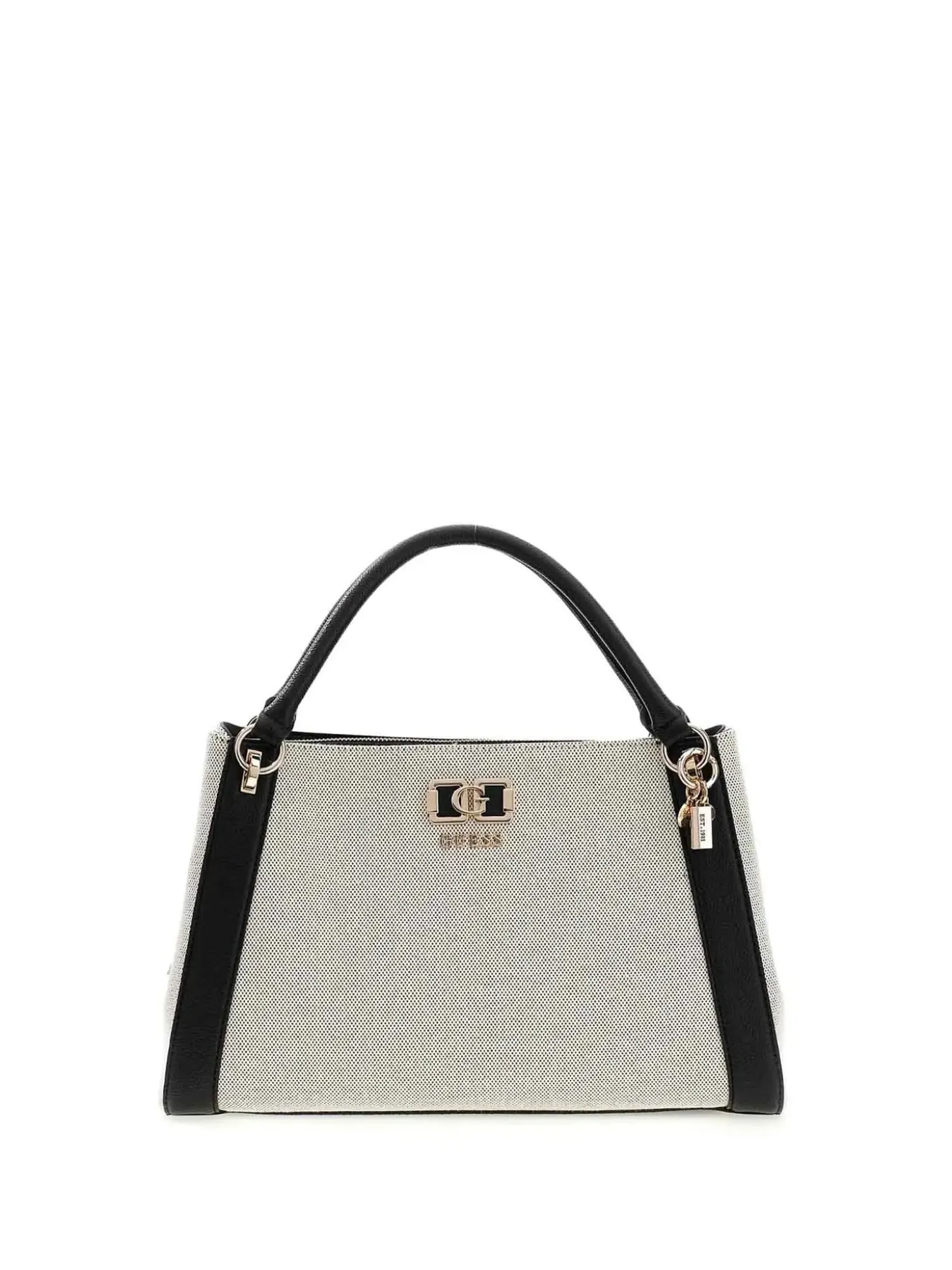 BORSA A MANO DONNA - GUESS NATURALE-NERO - HWAG97 19070