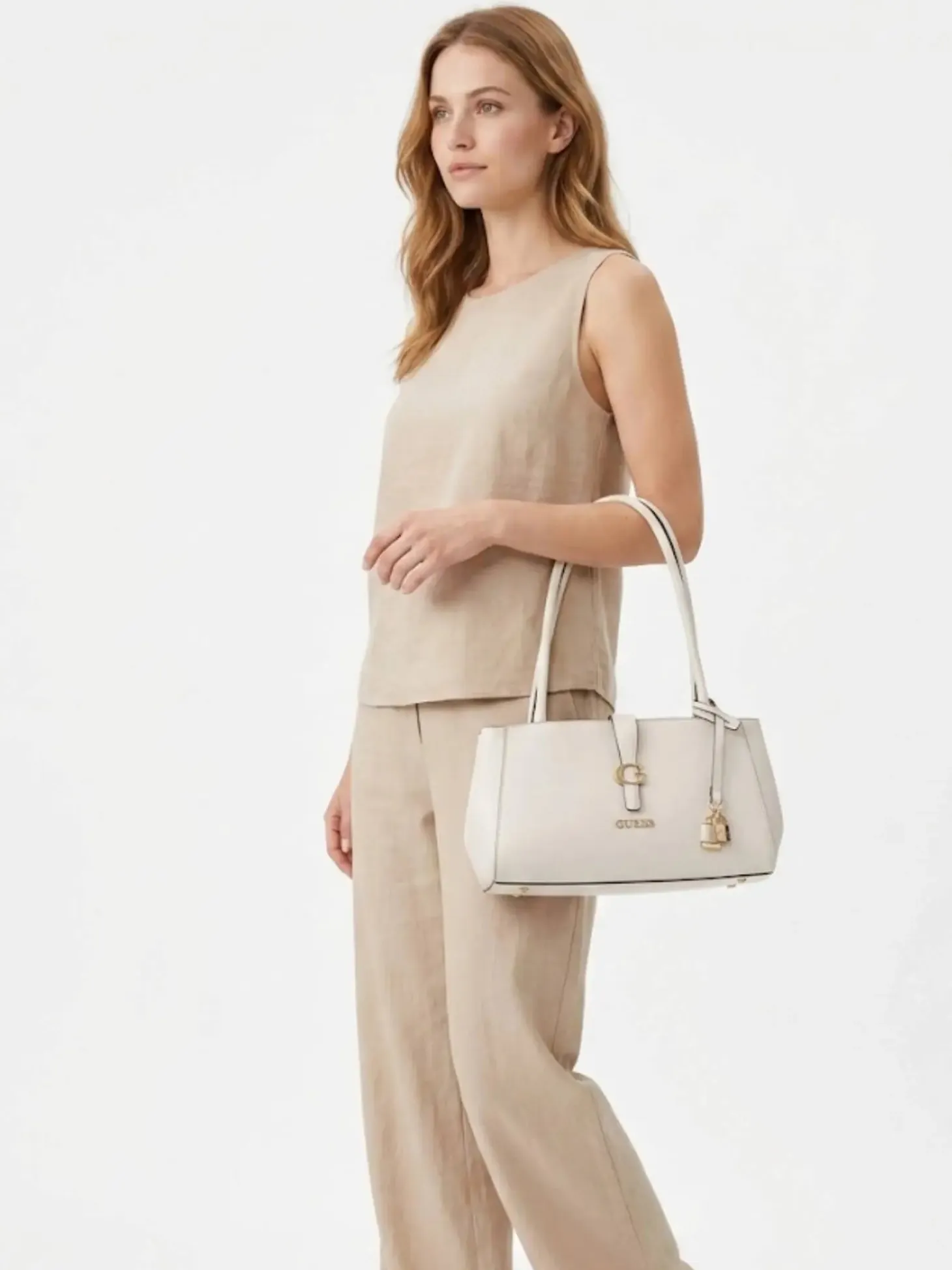 BORSA A MANO DONNA - GUESS PIETRA - HWVG98 96080