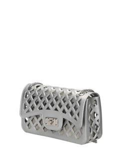 BORSA A MANO DONNA - MARC ELLIS ARGENTO - FLAT BASKET