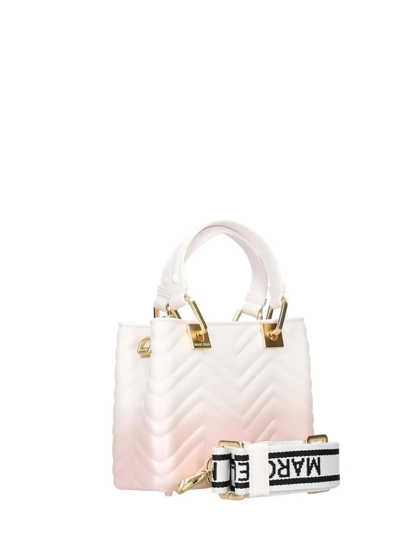 BORSA A MANO DONNA - MARC ELLIS BIANCO-ORO - KRISSY WAVE S.