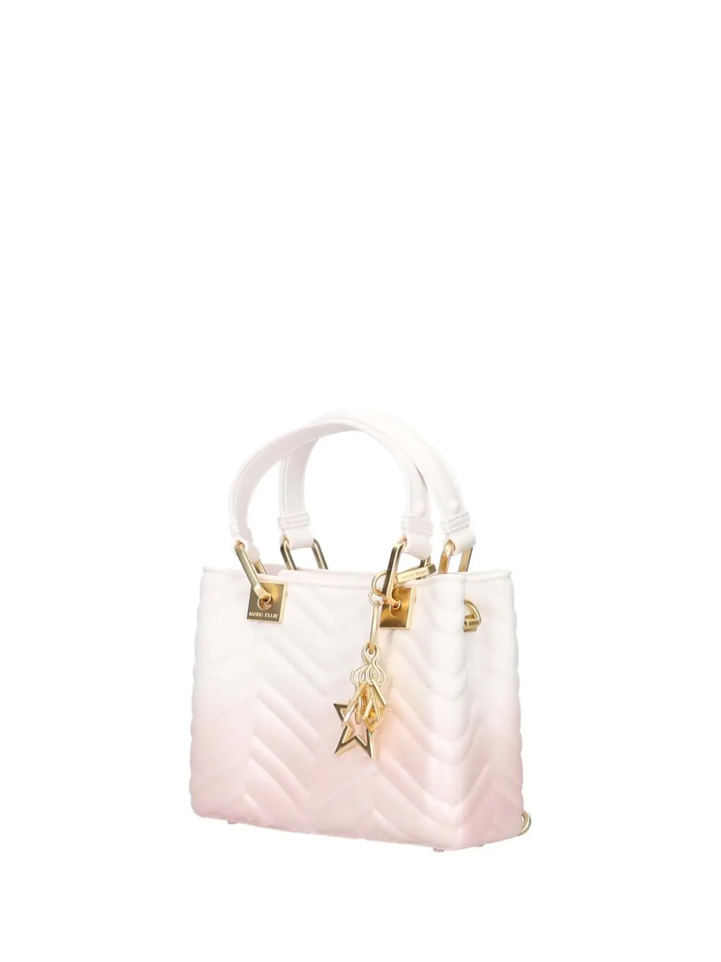 BORSA A MANO DONNA - MARC ELLIS BIANCO-ORO - KRISSY WAVE S.