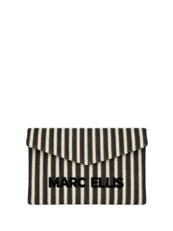 BORSA A MANO DONNA - MARC ELLIS NERO-SABBIA - BUBY EIVISSA C.