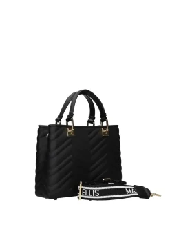 BORSA A MANO DONNA - MARC ELLIS NERO-ORO - KRISSY WAVE M.