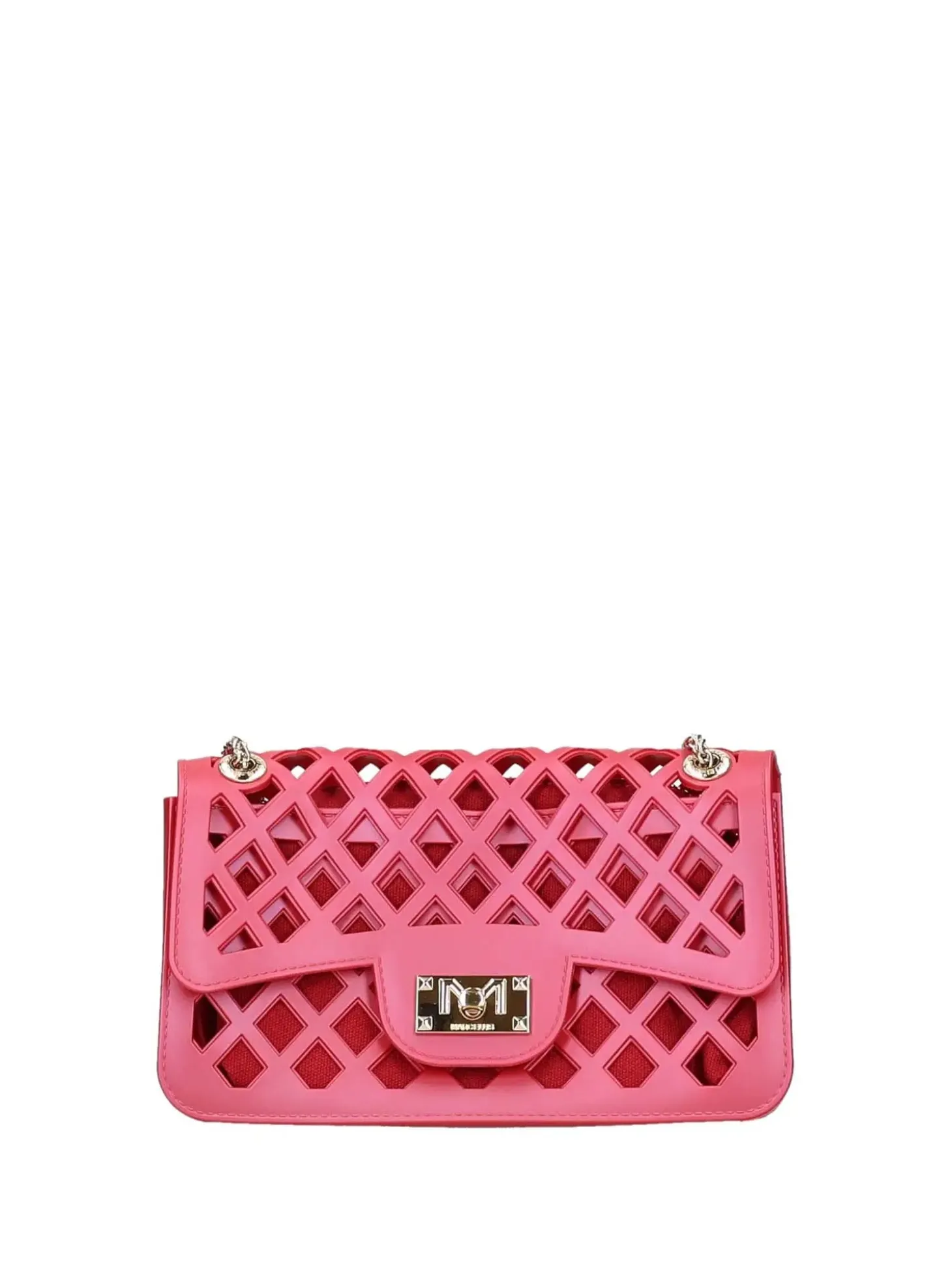 BORSA A MANO DONNA - MARC ELLIS ROSSO-ORO - FLAT BASKET