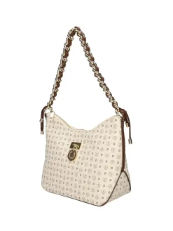 BORSA A MANO DONNA - POLLINI AVORIO-MARRONE - TE8517PP0HQ11