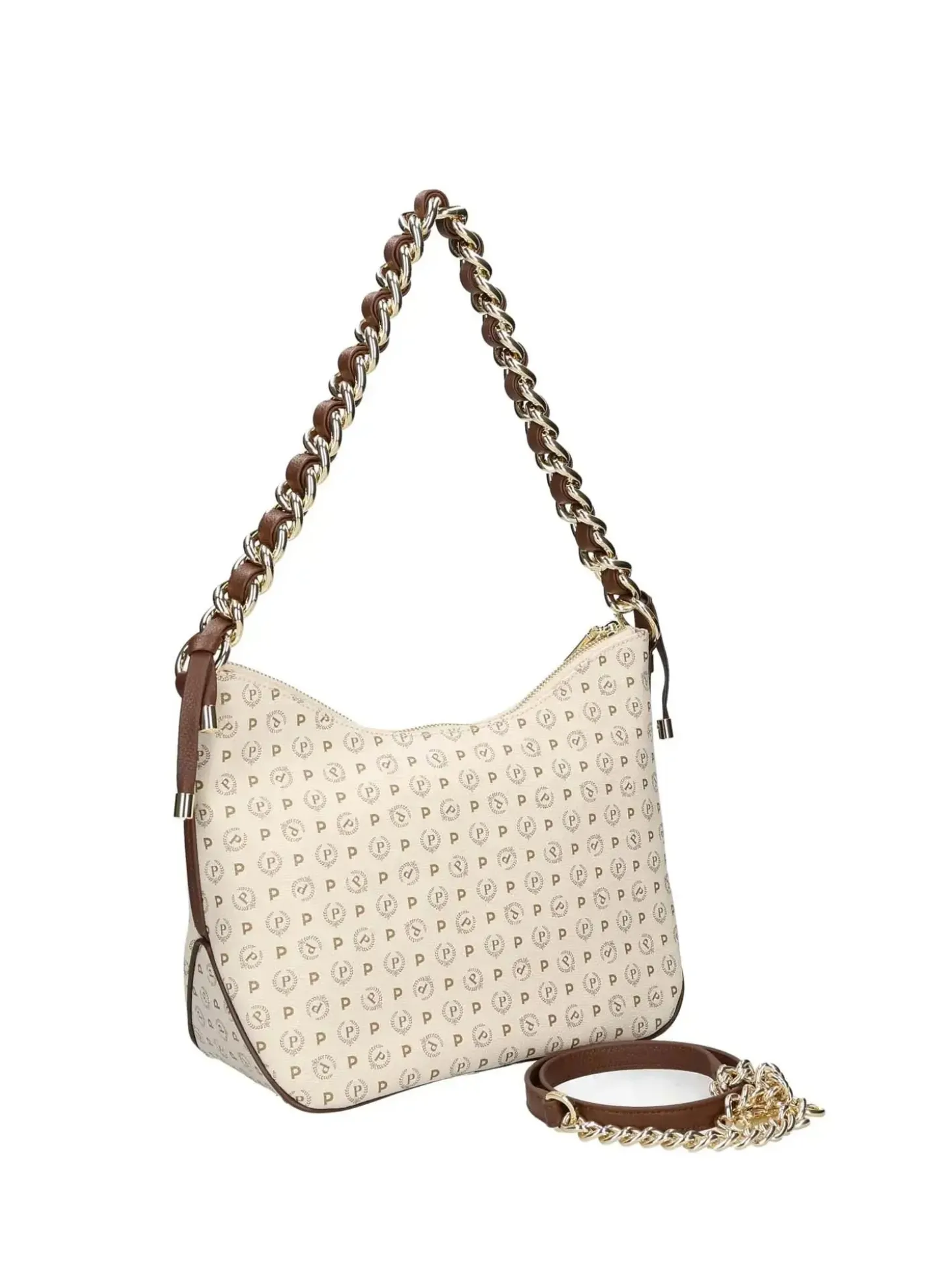 BORSA A MANO DONNA - POLLINI AVORIO-MARRONE - TE8517PP0HQ11