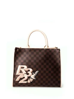BORSA A MANO DONNA - R372 MARRONE - B001