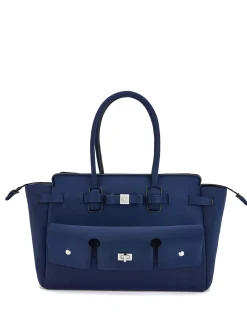 BORSA A MANO DONNA - SAVE MY BAG BLU - S62-CLARA-L-LY