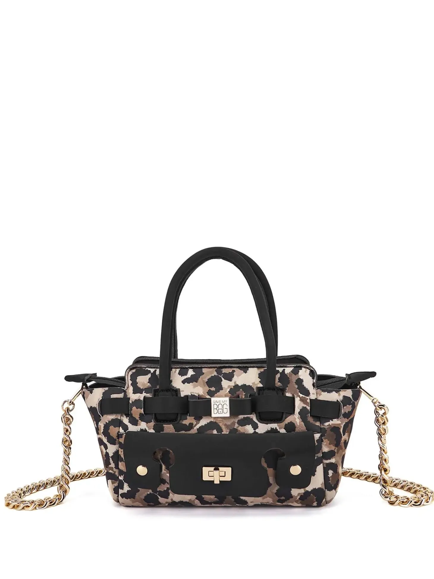 BORSA A MANO DONNA - SAVE MY BAG LEOPARDO - S62-CLARA-S-LY