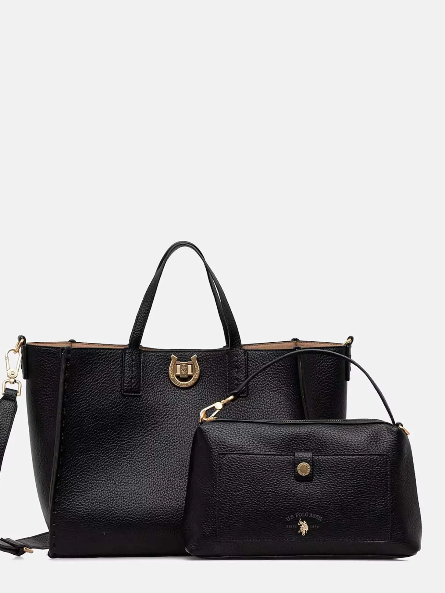 BORSA A MANO DONNA - US POLO ASSN. NERO - BIU0M8869WVP