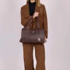BORSA A MANO DONNA - US POLO ASSN. MARRONE SCURO - BIUJE9379WVP
