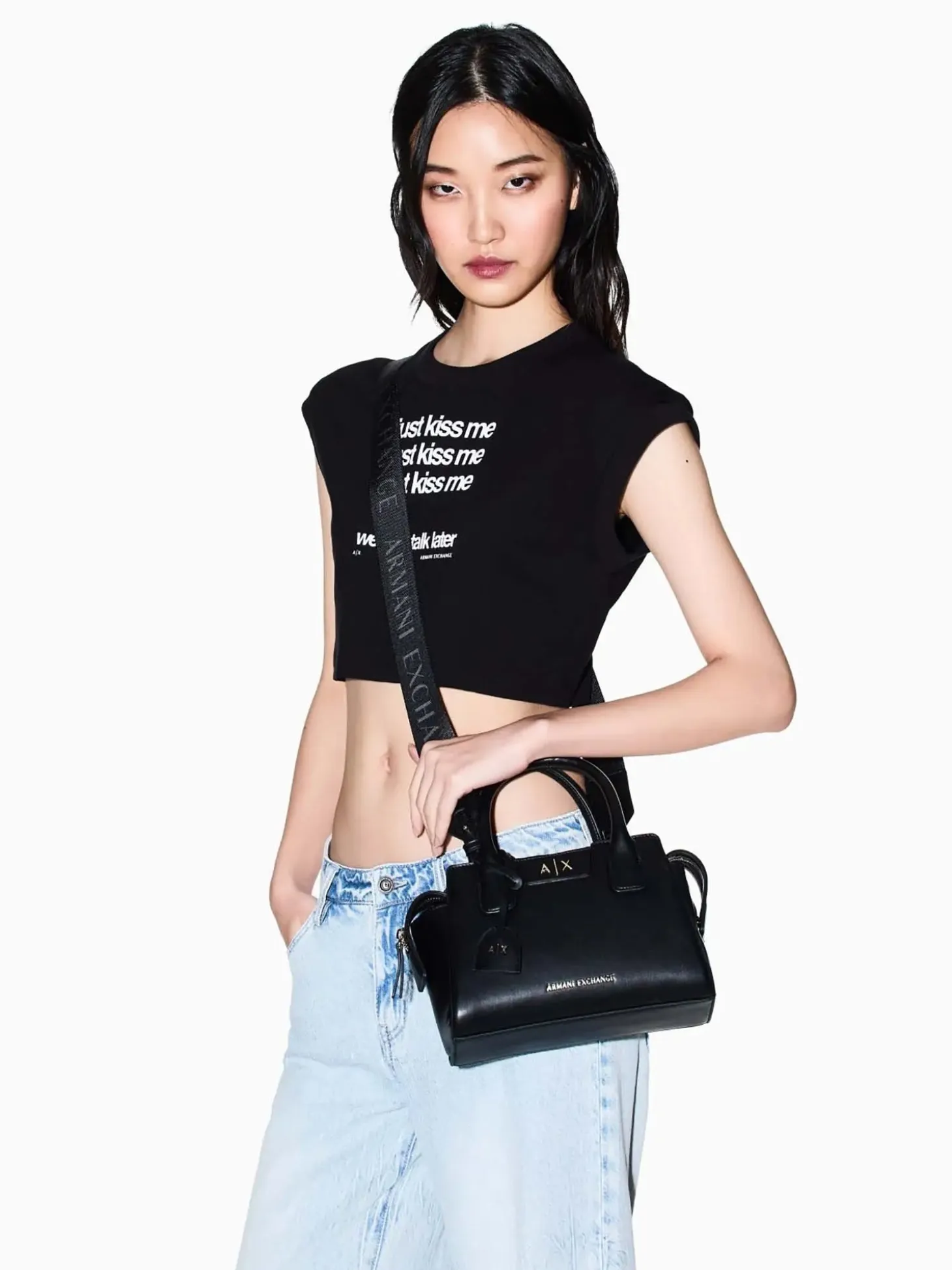 BORSA A SPALLA DONNA - ARMANI EXCHANGE NERO - XW002159 AF19892