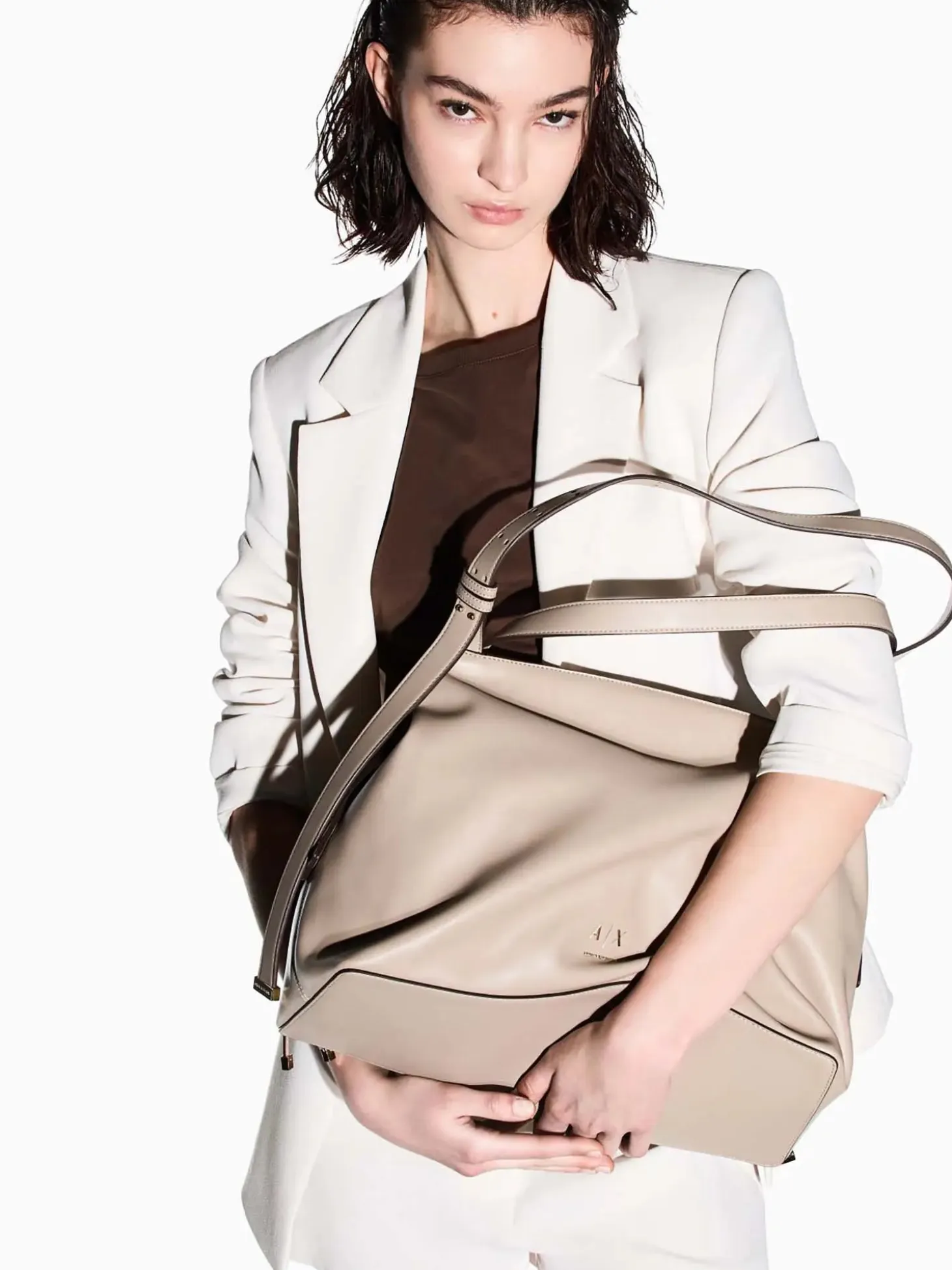BORSA A SPALLA DONNA - ARMANI EXCHANGE SABBIA - XW002603 AF19902