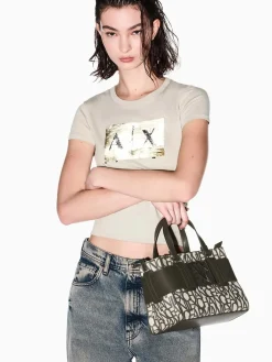 BORSA A SPALLA DONNA - ARMANI EXCHANGE SABBIA - 942690 3F742