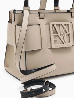 BORSA A SPALLA DONNA - ARMANI EXCHANGE SABBIA - 942690 0A874