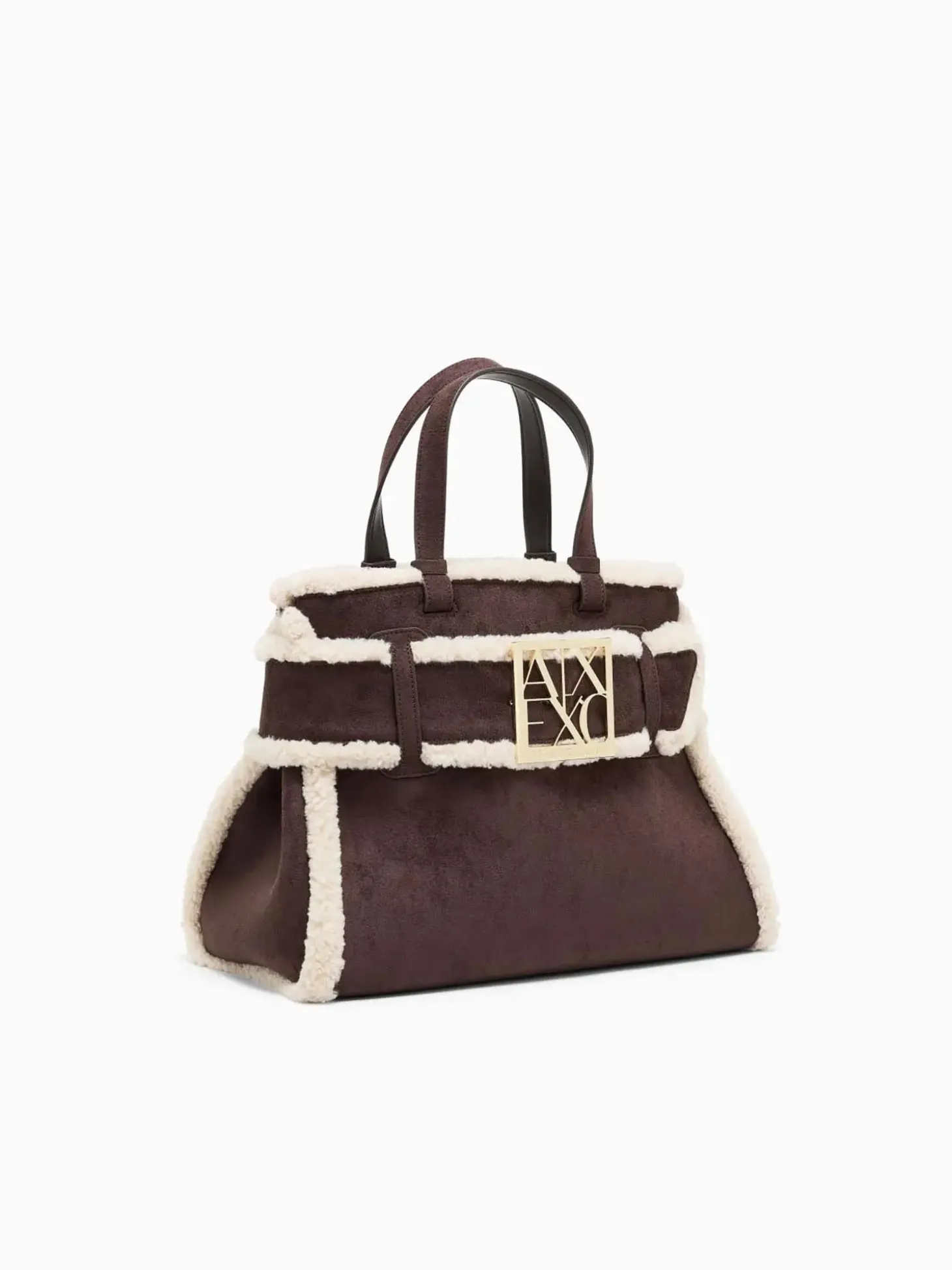 BORSA A SPALLA DONNA - ARMANI EXCHANGE BIANCO-MARRONE - XW000285 AF26995