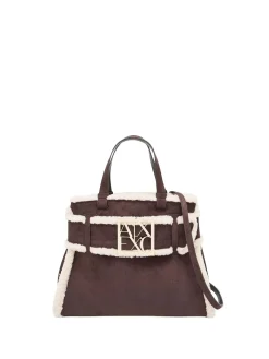 BORSA A SPALLA DONNA - ARMANI EXCHANGE BIANCO-MARRONE - XW000285 AF26995