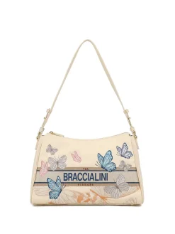 BORSA A SPALLA DONNA - BRACCIALINI BEIGE - B19062-TY