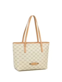 BORSA A SPALLA DONNA - BRACCIALINI BEIGE - B19058-PP