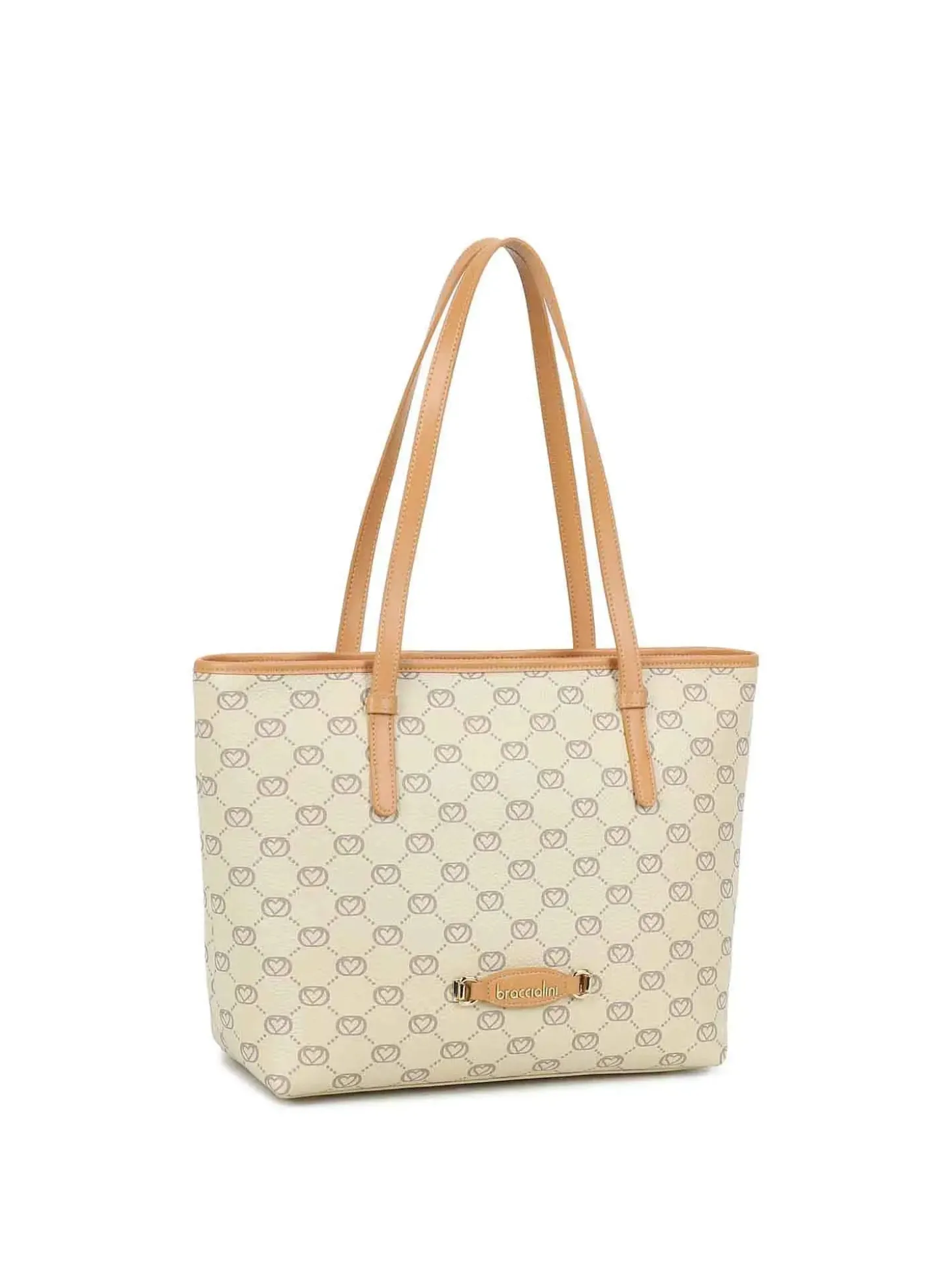 BORSA A SPALLA DONNA - BRACCIALINI BEIGE - B19058-PP