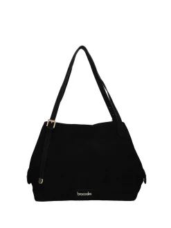 BORSA A SPALLA DONNA - BRACCIALINI NERO - B19373-PP