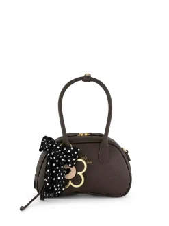 BORSA A SPALLA DONNA - BRACCIALINI MARRONE - B19225-YY