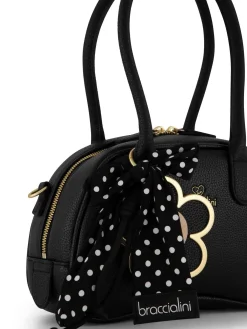 BORSA A SPALLA DONNA - BRACCIALINI NERO - B19225-YY