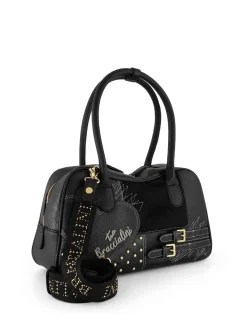BORSA A SPALLA DONNA - BRACCIALINI NERO - B19204-YY