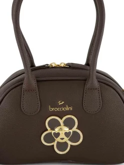BORSA A SPALLA DONNA - BRACCIALINI MARRONE - B19213-YY
