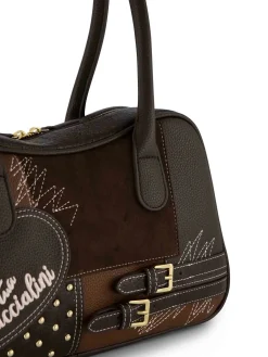 BORSA A SPALLA DONNA - BRACCIALINI MARRONE - B19204-YY