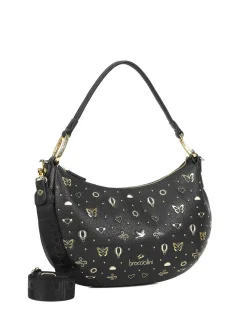 BORSA A SPALLA DONNA - BRACCIALINI NERO - B18882-YY
