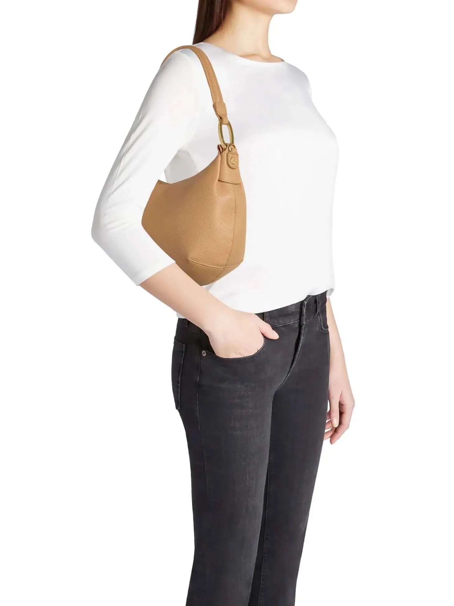 BORSA A SPALLA DONNA - BRACCIALINI BEIGE - B18842-YY