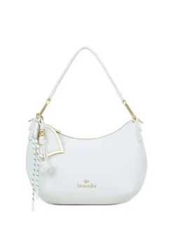 BORSA A SPALLA DONNA - BRACCIALINI BIANCO - B18842-YY