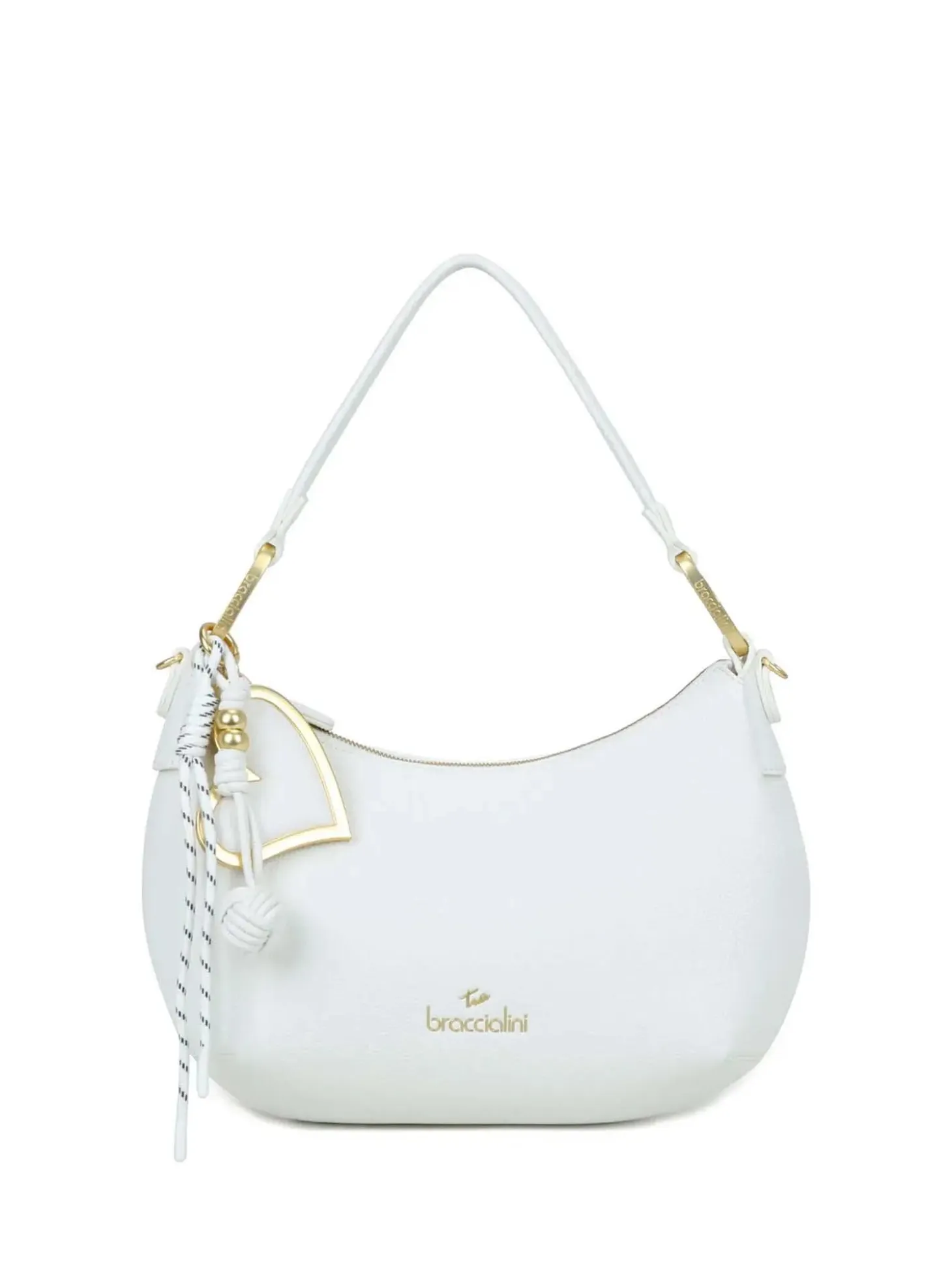 BORSA A SPALLA DONNA - BRACCIALINI BIANCO - B18842-YY
