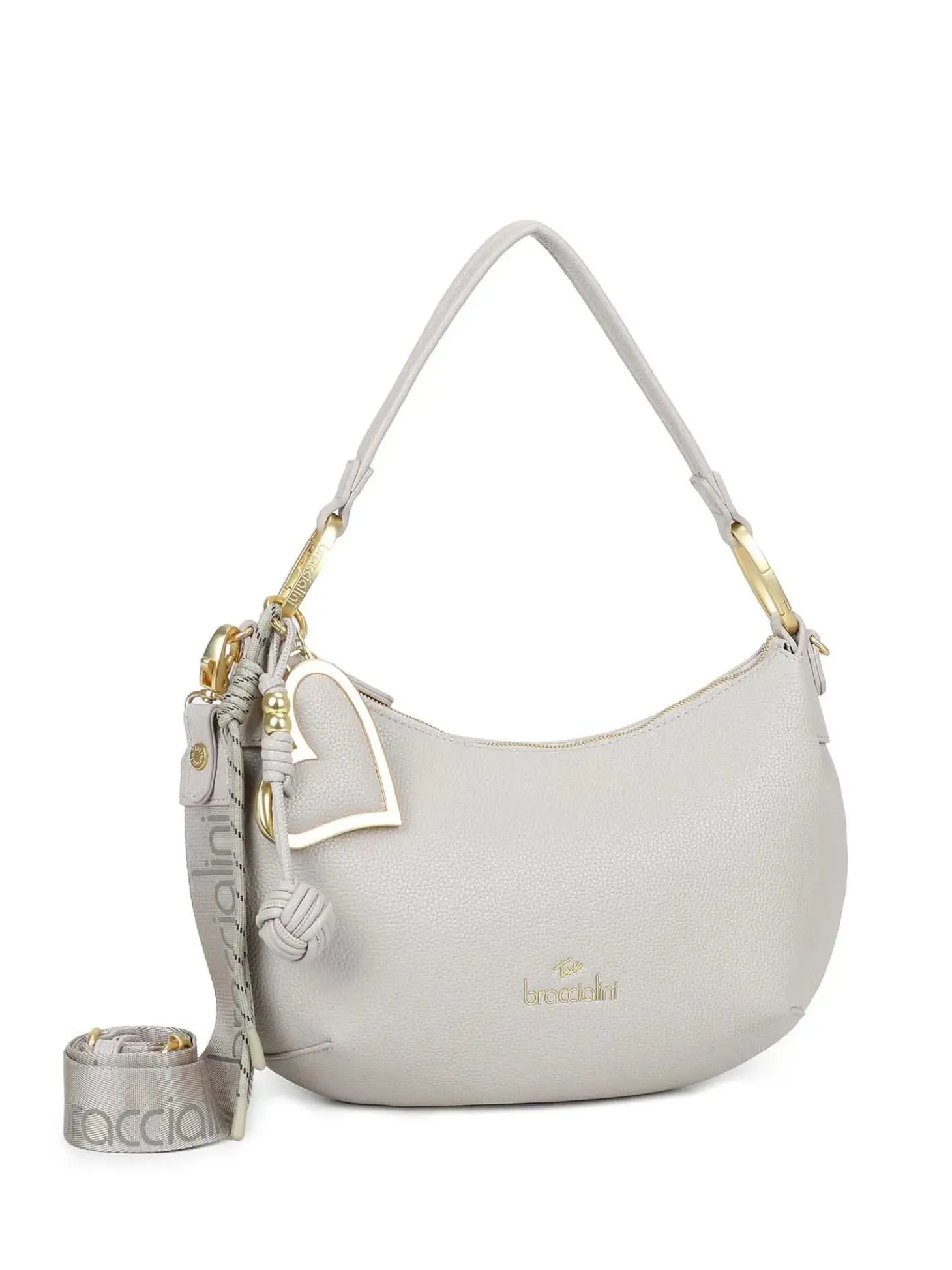 BORSA A SPALLA DONNA - BRACCIALINI GRIGIO - B18842-YY