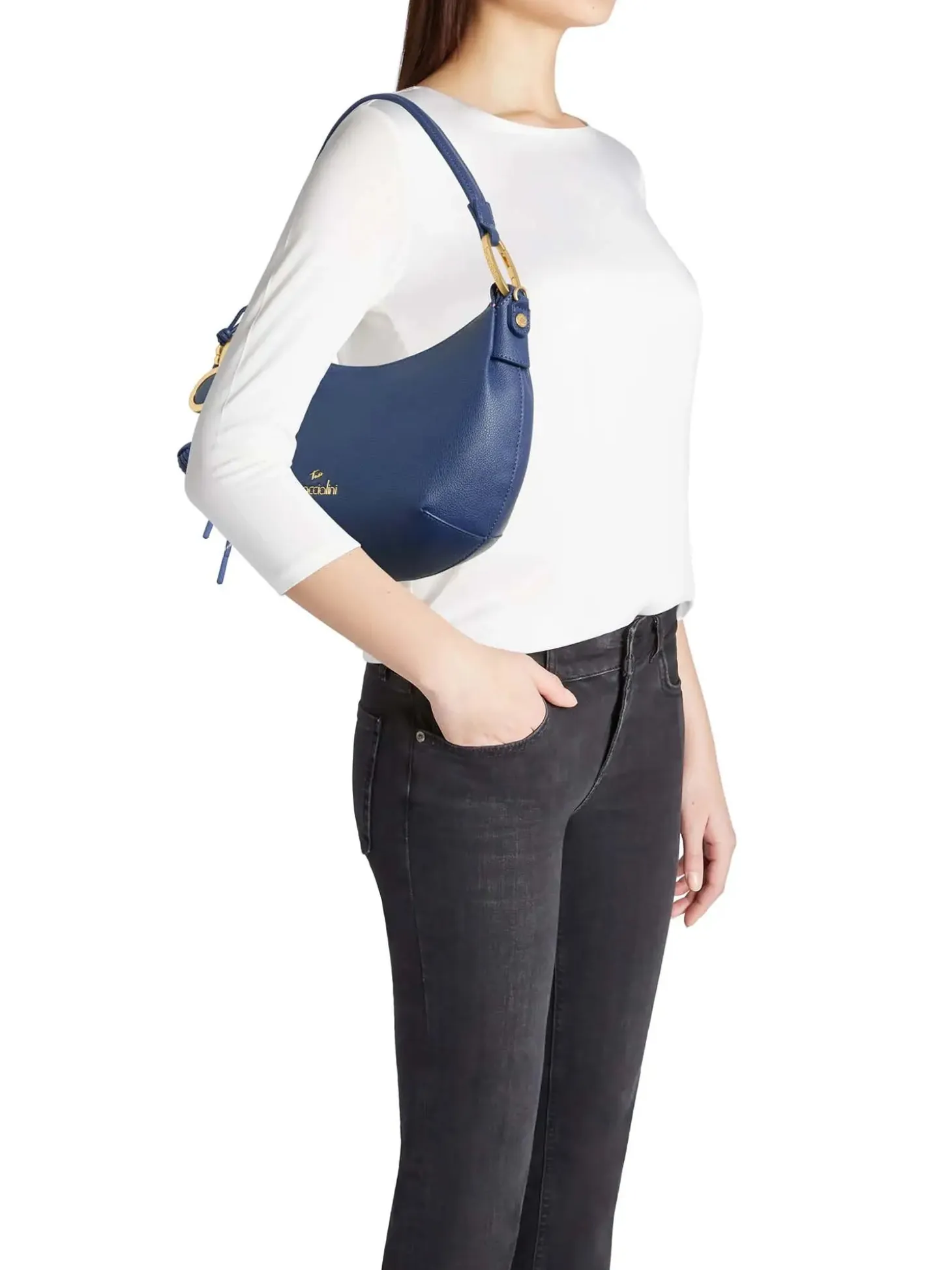 BORSA A SPALLA DONNA - BRACCIALINI BLU - B18842-YY