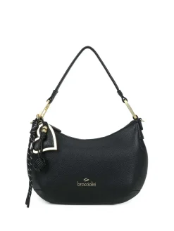 BORSA A SPALLA DONNA - BRACCIALINI NERO - B18842-YY