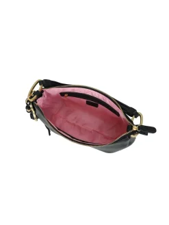 BORSA A SPALLA DONNA - BRACCIALINI NERO - B18842-YY
