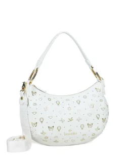 BORSA A SPALLA DONNA - BRACCIALINI BIANCO - B18882-YY