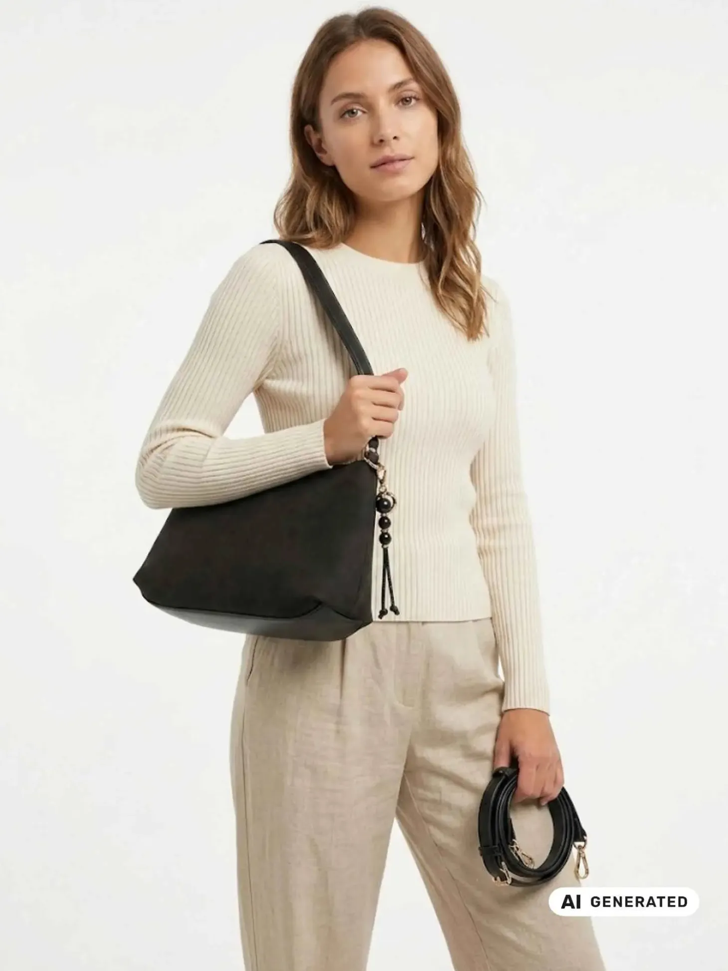 BORSA A SPALLA DONNA - CAFE NOIR NERO - C3NP1139