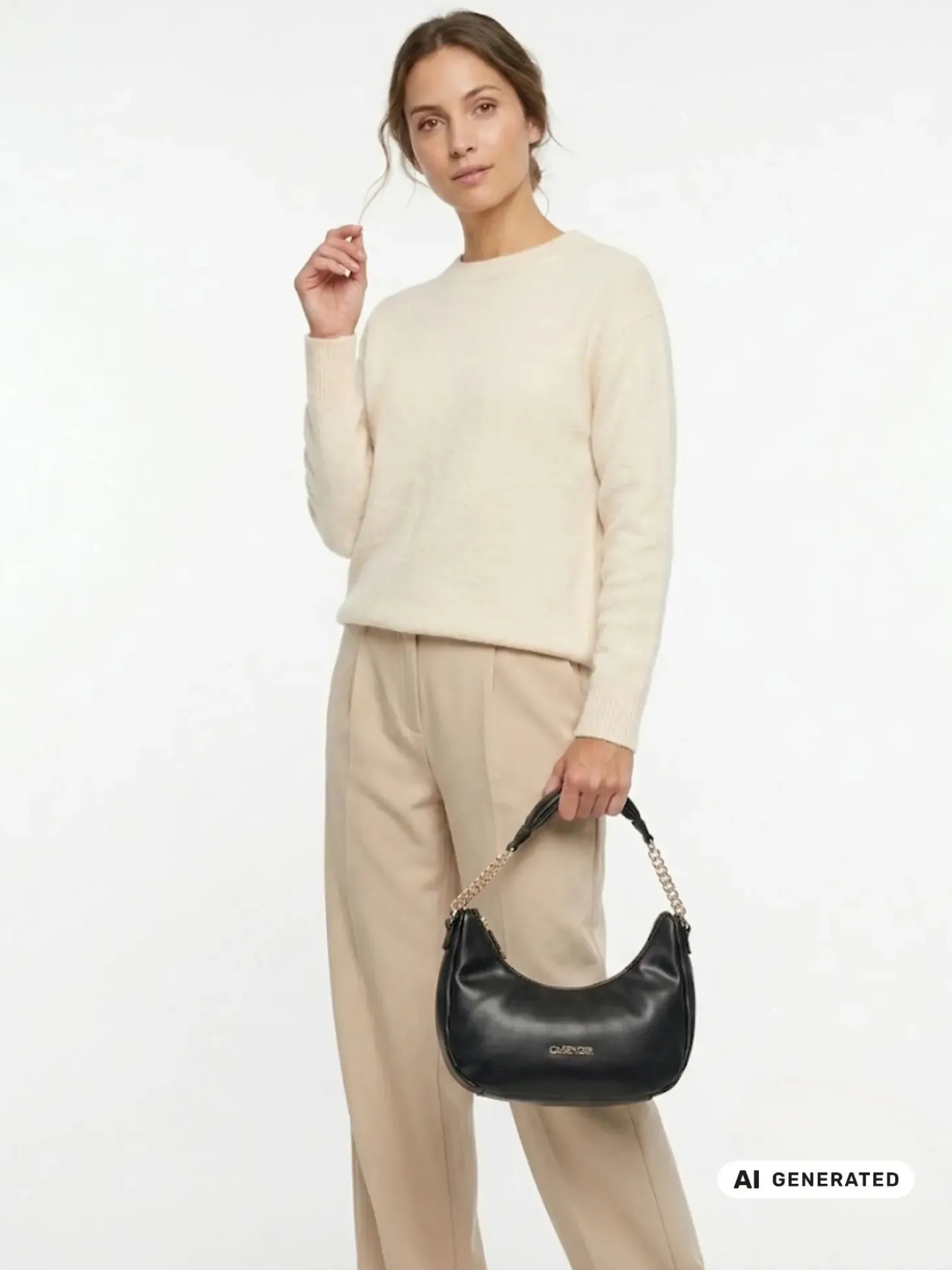 BORSA A SPALLA DONNA - CAFE NOIR NERO - C3NG1123