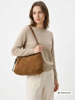 BORSA A SPALLA DONNA - CAFE NOIR MARRONE - C3NP1139