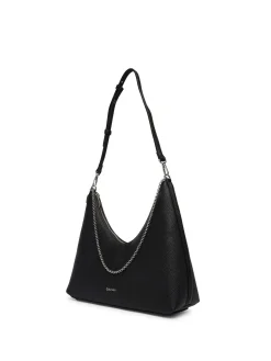 BORSA A SPALLA DONNA - CALVIN KLEIN NERO - LV04F3495G