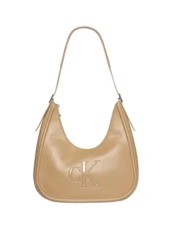 BORSA A SPALLA DONNA - CALVIN KLEIN BEIGE - LV04F3427G